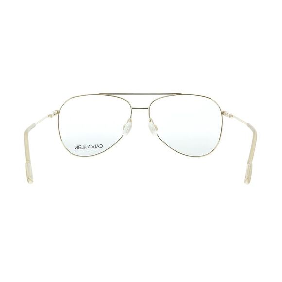 Calvin Klein CK21100 717 Shiny Gold Aviator Eyeglasses